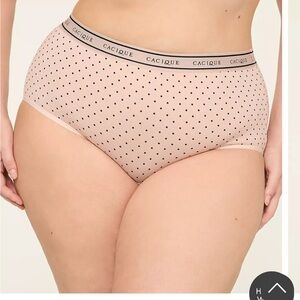 8 pairs of cacique cotton high leg brief 18/20